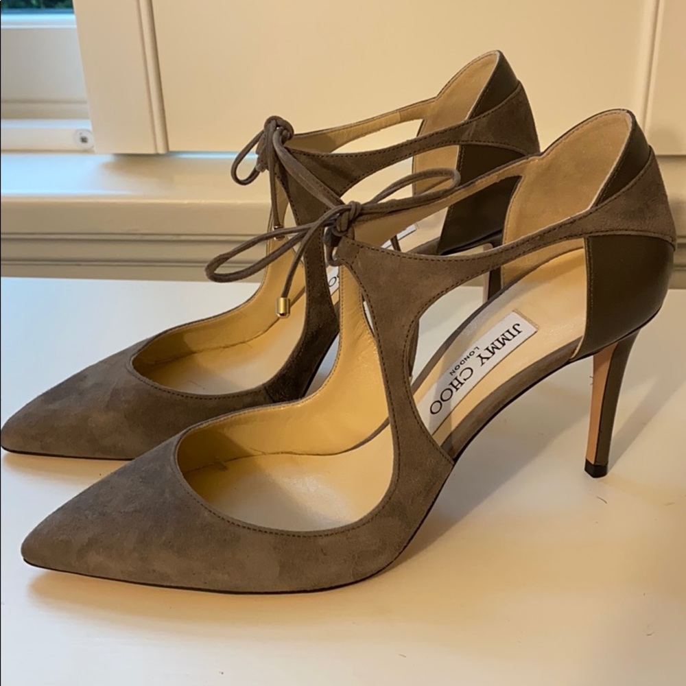 Jimmy Choo Mary Jane heels in suede - Picture 3 of 7